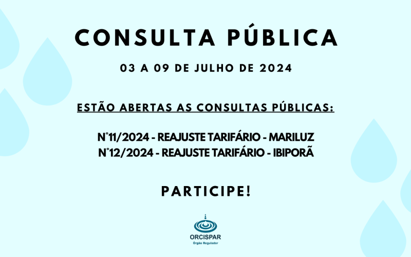 Consulta Pública - Mariluz e Ibiporã