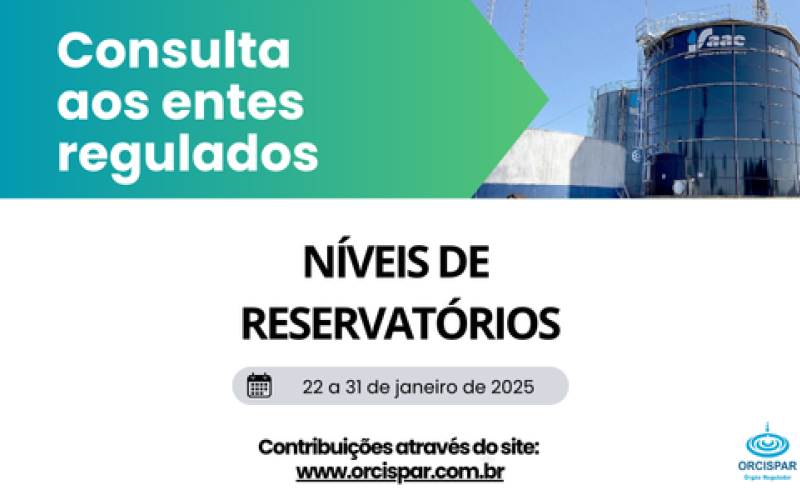 CONSULTA - NÍVEIS DOS RESERVATÓRIOS 